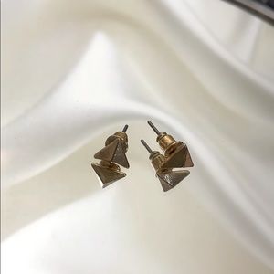 Gold geometric Earring studs